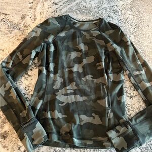Lululemon Camouflage Long Sleeve Shirt